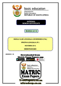 IsiZulu FAL P1 Nov 2013 Memo.pdf